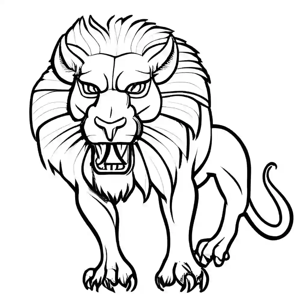Manticore coloring pages